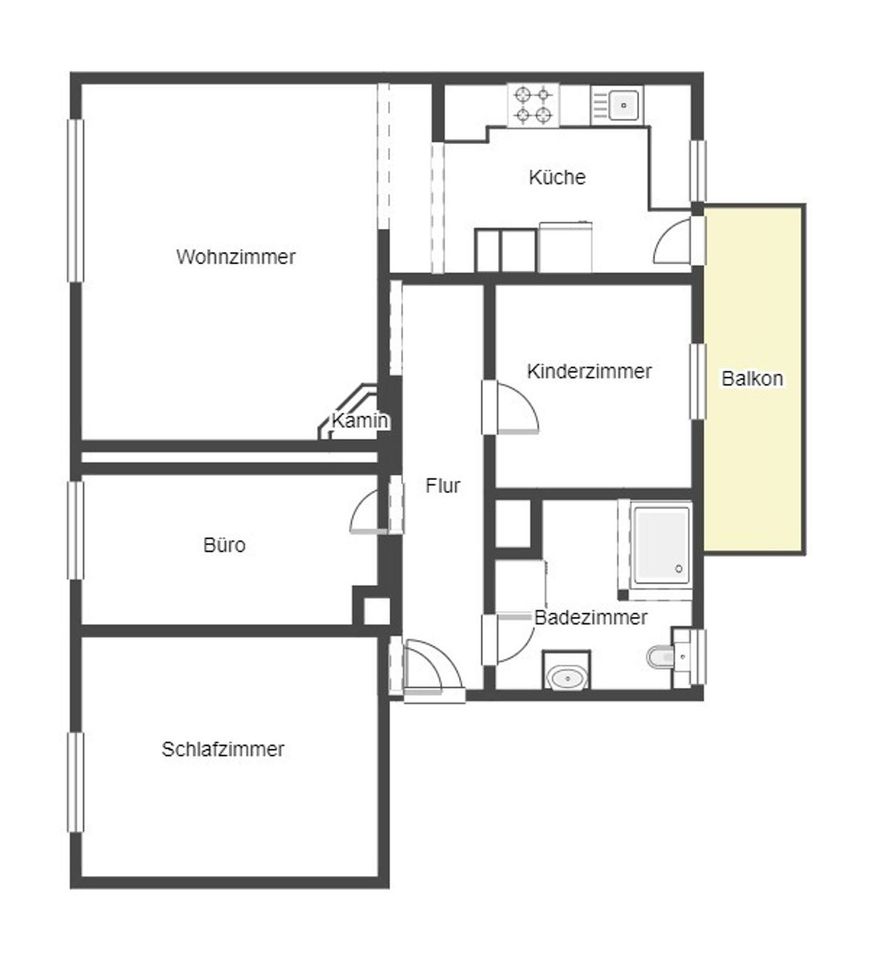 Urbane Eleganz: Umfassend sanierte 4-Zimmer-Wohnung mit Platz für die Familie in Stuttgart