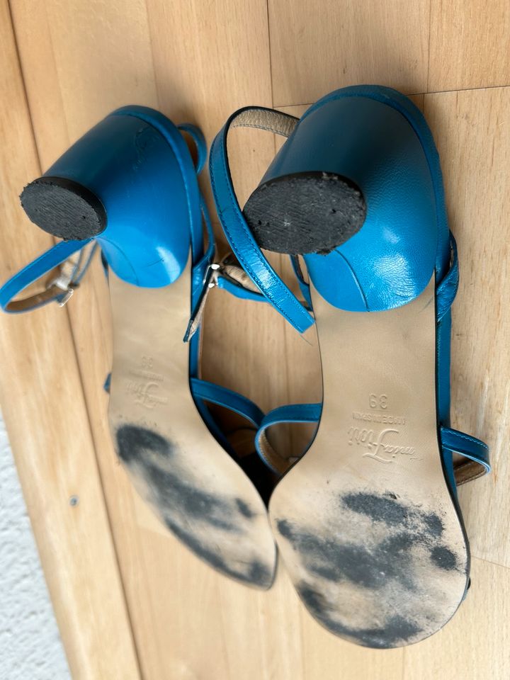 Sandaletten blau Größe 39 Marke Mia Fiori in Eggenstein-Leopoldshafen