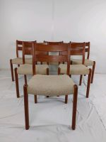 6 er Set Esszimmer Stühle Teak dänish EMC Möbler vintage Bayern - Regensburg Vorschau