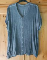 JANINA: luftige BLUSE in grau, oil-washed, Gr. 50/52! Nordrhein-Westfalen - Jülich Vorschau