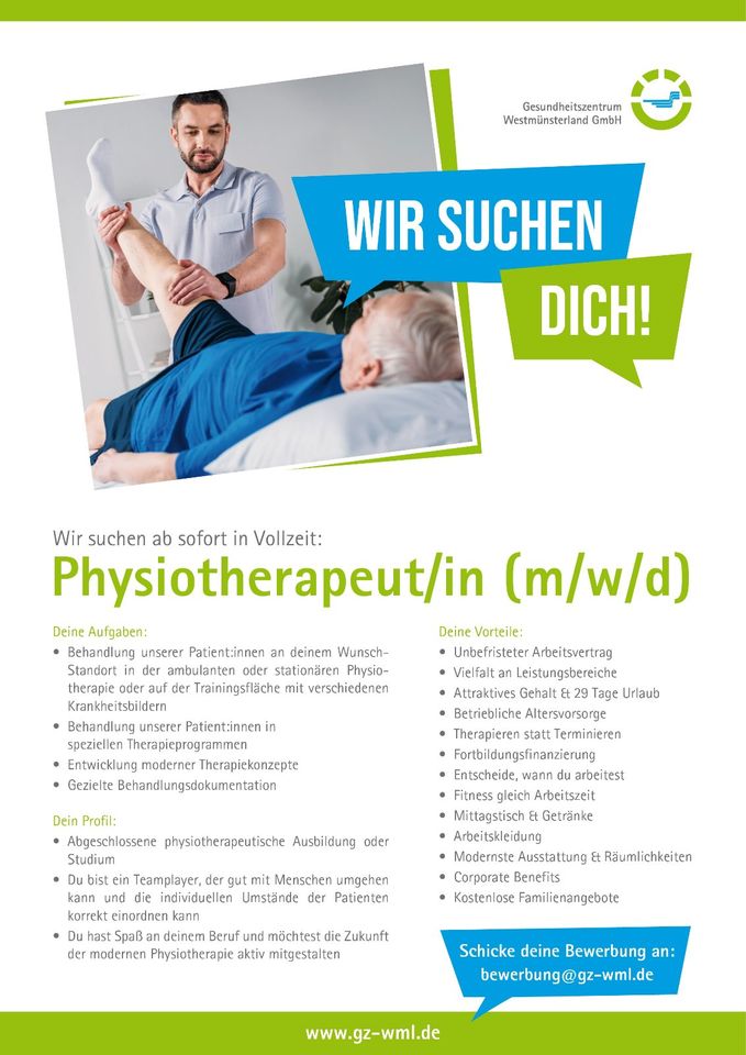 Physiotherapeut/-in (m/w/d) in Vreden