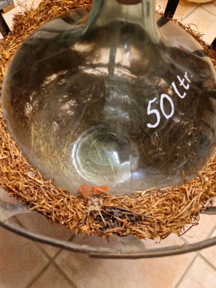 Weinballon Grünglas 50 Liter in Holzerode