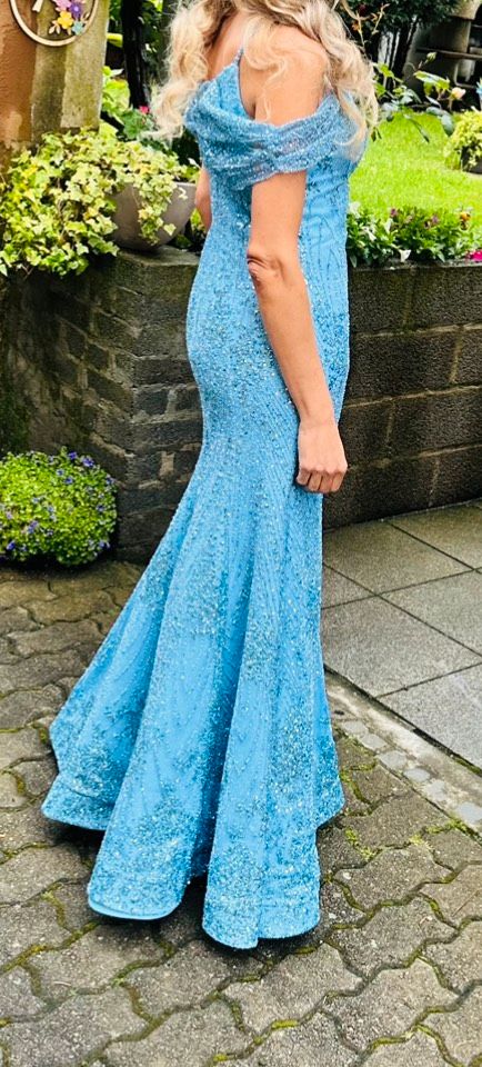 Abendkleid abiye babyblau gr 36 38 Hochzeit Kleider in Völklingen