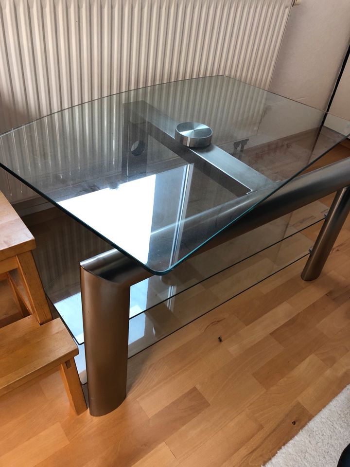 Glas TV Tisch, Platte drehbar in Weinsberg