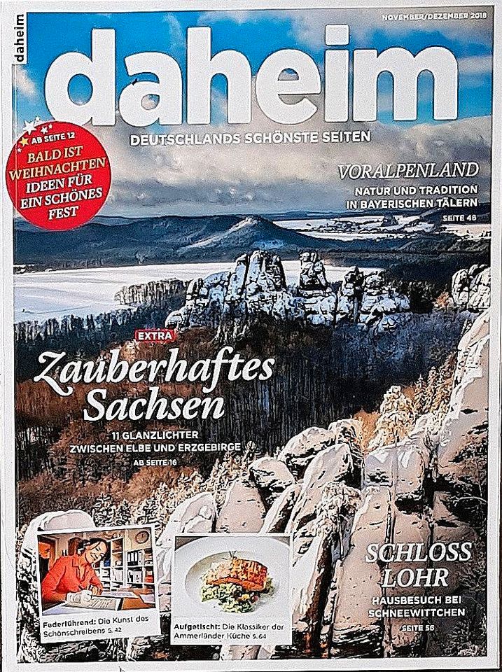 2 Daheim Magazine. Deutschlands schönste Seiten. UNGELESEN. in Remshalden