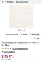 13 Feinsteinzeug Wand- und Bodenfliese Sahara blanco 60 x 60 cm Nordrhein-Westfalen - Korschenbroich Vorschau