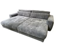 Couchgarnitur / Bigsofa/ Sofa /grau cord Nordrhein-Westfalen - Lügde Vorschau