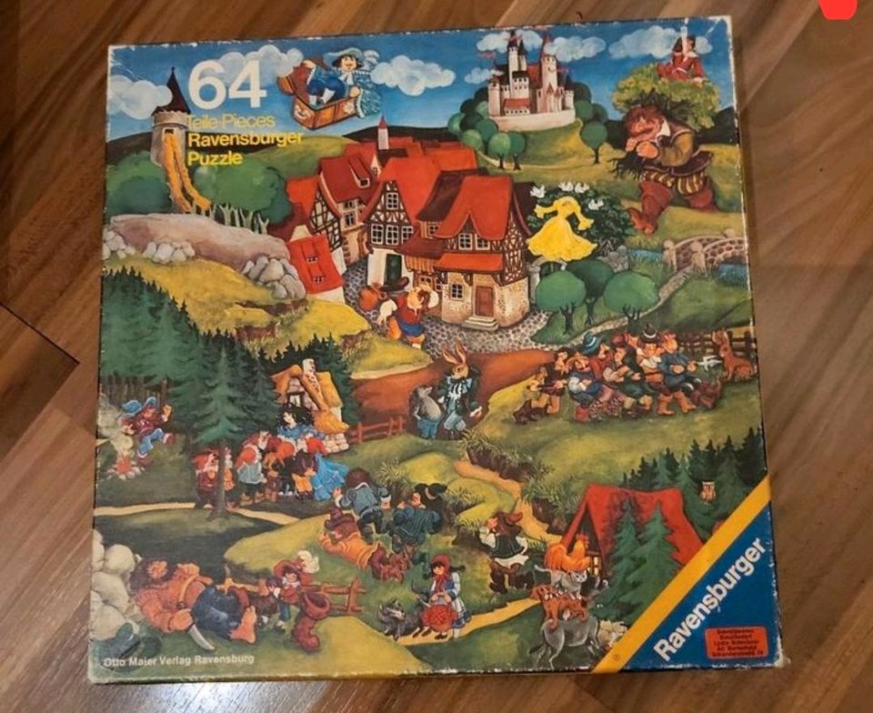 E*** Vintage Ravensburger Puzzle 64 Teile Märchenland 70er Jahre in Aachen