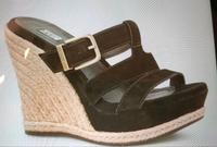 UGG wedges Bast Keilabsatz Sandalen Wildleder black gold in 7 Düsseldorf - Eller Vorschau