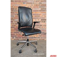 Bürodrehstuhl Intersuhl 'Xantos' Leder schwarz Office Chair Berlin - Wittenau Vorschau