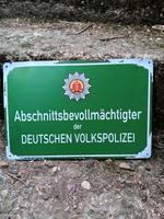 volkspolizei  vopo stassi ddr. abschnittsbevollmächtigter  schild Hessen - Kassel Vorschau