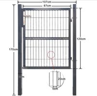 Gartentür Grün 120x100 Gartenzaun Tür inkl. Griff Nordrhein-Westfalen - Uedem Vorschau