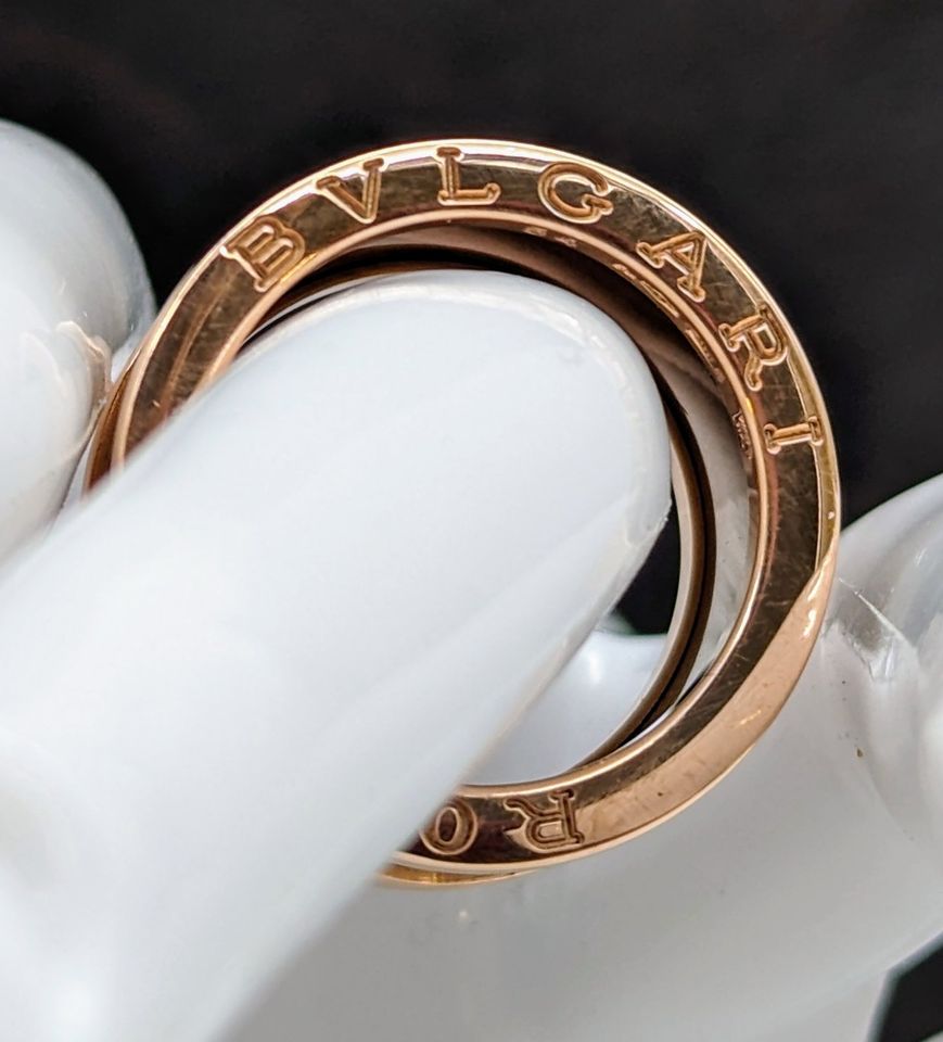 Bulgari BVLG ZERO1 RING Roma 4-Band-Ring aus 18 Karat Roségold in Kiel