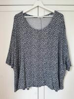 Blau weiß Fächer Kurzarm Shirt Fledermausärmel Opus Gr. XL (42) Baden-Württemberg - Filderstadt Vorschau