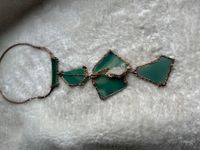 Edelstein Naturstein  Kristall grün Kette Schmuck Unikat Vintage Nordrhein-Westfalen - Troisdorf Vorschau