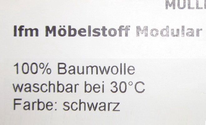 Möbelstoff Möbelbezugsstoff Baumwolle 4,5 x 0,9 m, schwarz, NEU in Berlin