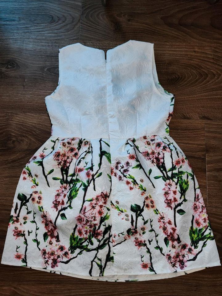 Neu! Damen Sommerkleid Kleid Größe 38 M weiß floral in Mainburg