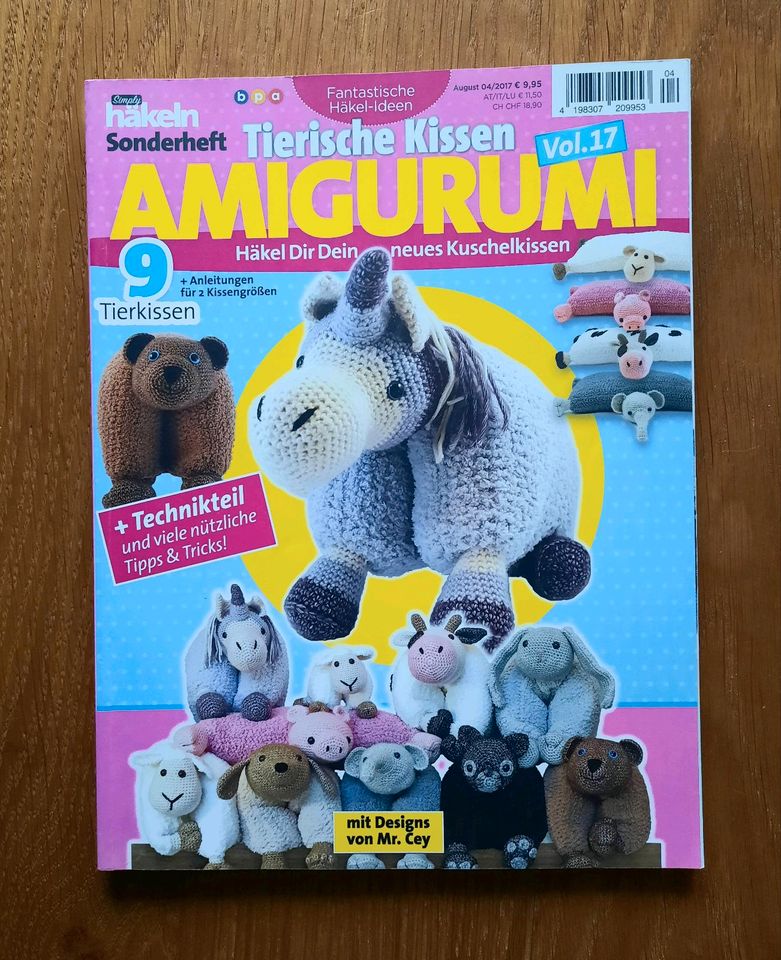 Häkelheft häkeln Amigurumi Tierische Kissen Vol. 17 in Hopsten