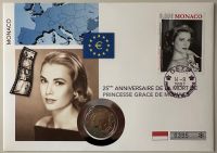 2 Euro Numisbrief Monaco - Grace Kelly 2007 Bayern - Babenhausen Vorschau