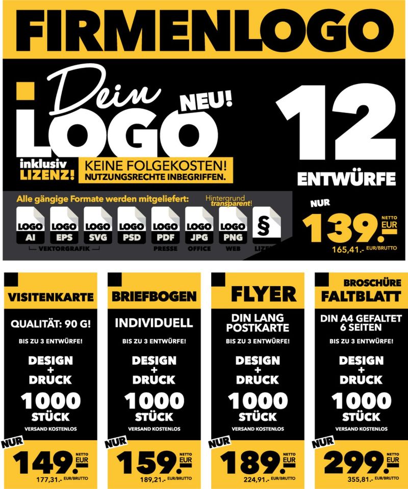 Logodesign, Firmenlogo Design, Grafik, Logo Werbung 100% & NEU! in Berlin