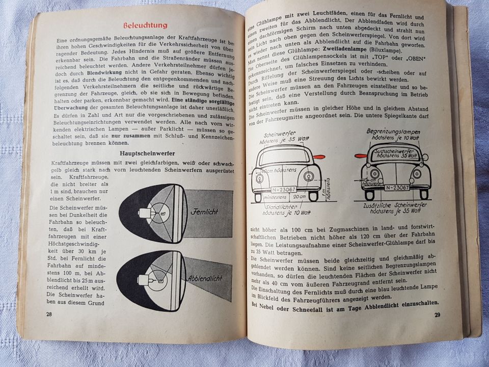 Rarität "Lehrbuch für Kraftfahrer" Verkehr Technik von 1952 in Penzberg