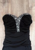 Asos Trägerloses Abendkleid Midi mit Steinchen und Schlitz Niedersachsen - Salzgitter Vorschau