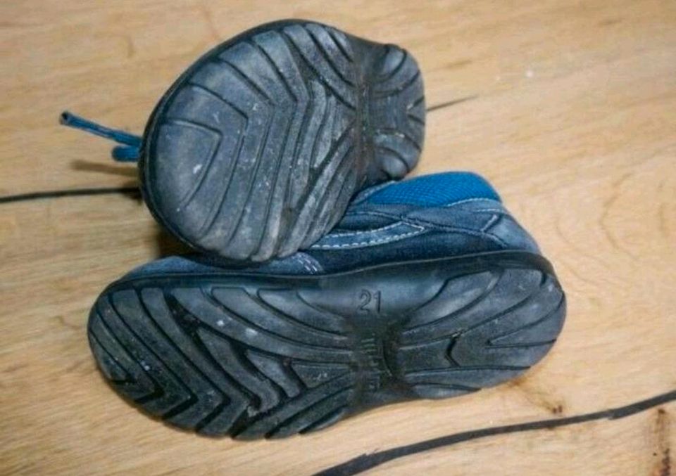 tolle Lauflernschuhe Schuhe Leder von Superfit Gr. 21 dunkelblau in Ochsenfurt
