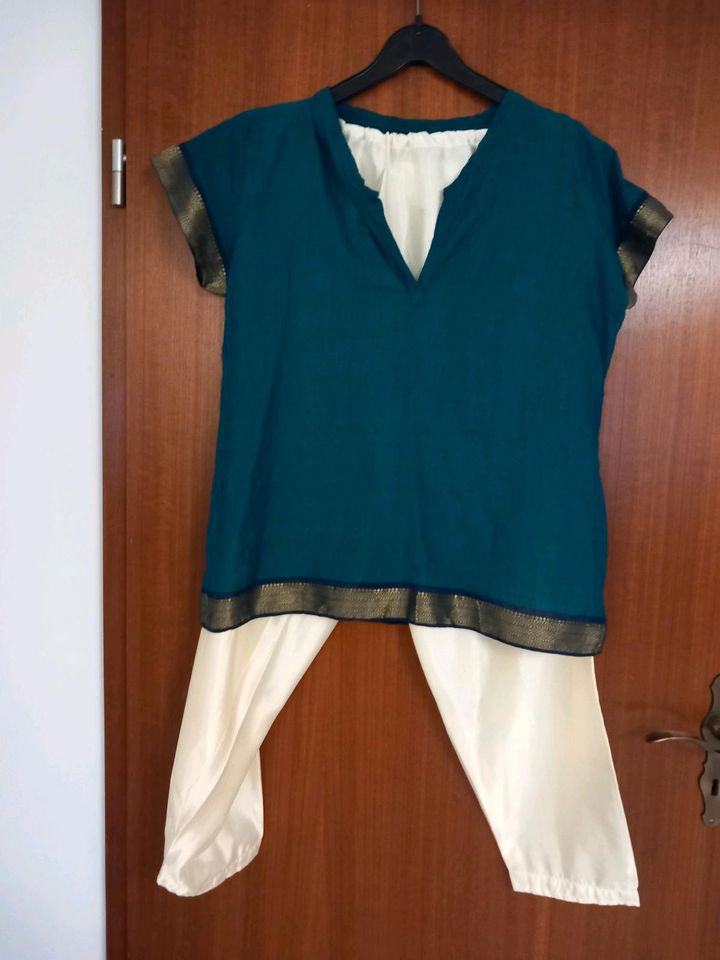 Bollywood Original aus Indien L 40 Fasching Kostüm Sari Kurta in Breitengüßbach