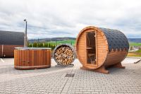 SAUNA - Fasssauna + Hot Tub + Holzlager | inkl. Ofen 3in1 NEU Hessen - Eichenzell Vorschau