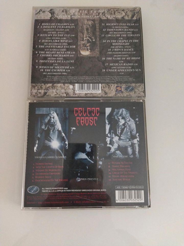 Celtic Frost 3cds + darkness - bloodbath CD. in Markt Wald