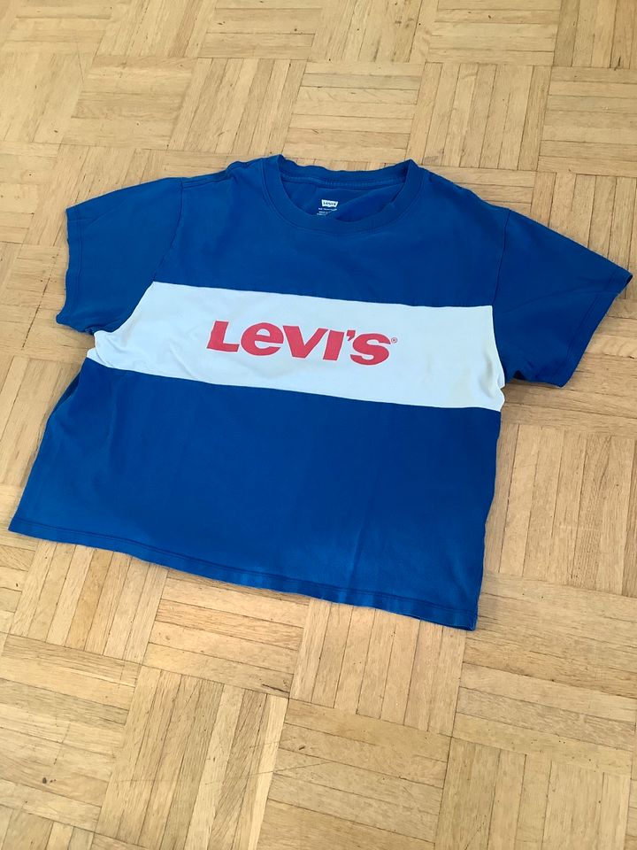 »LEVI’S« CLASSIC LOGO T Shirt - Gr: M - Woman#Damen - Blau/Weiß in Hunderdorf