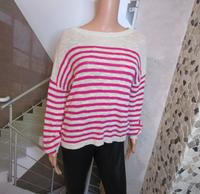 Vila weicher pinkl gestreifter Strickpullover U-Boot S - M Nordrhein-Westfalen - Dinslaken Vorschau