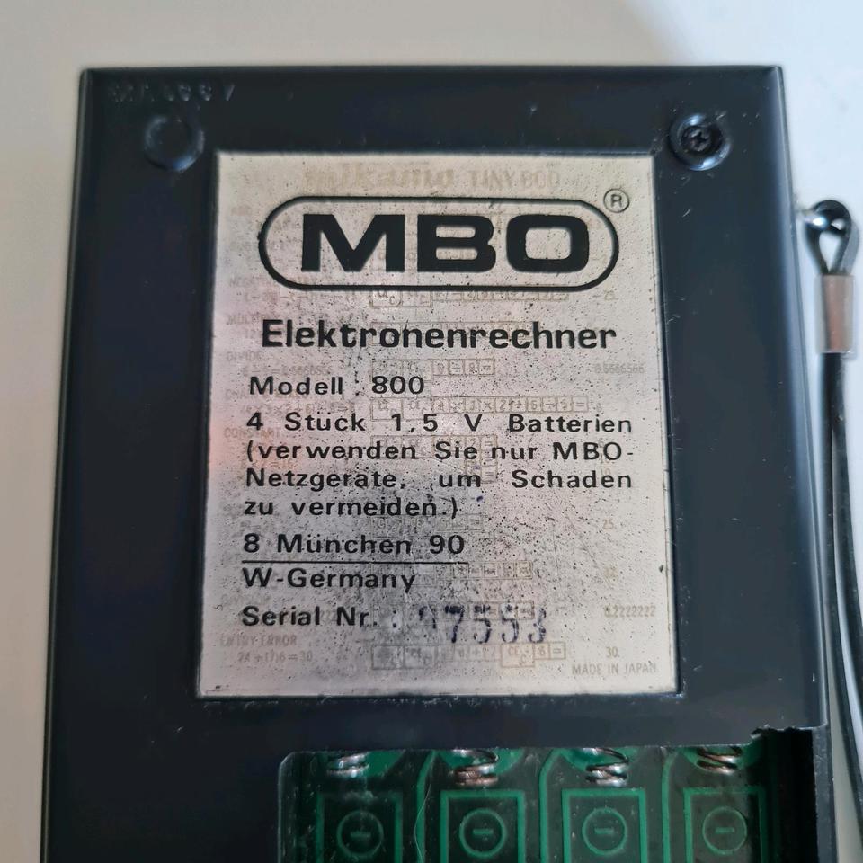MBO Elektronenrechner Modell 800 m. Netzteil volle Funktion in Wetter (Hessen)