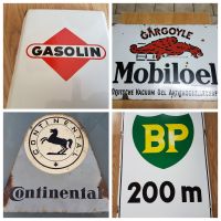 Suche Emailschild Tankstelle Ölschrank Motanol Dapolin Leuna Esso Hessen - Espenau Vorschau