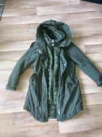 Khaki grüner Mantel Jacke Parka Coat vegan XS S 34 36 street one Friedrichshain-Kreuzberg - Friedrichshain Vorschau