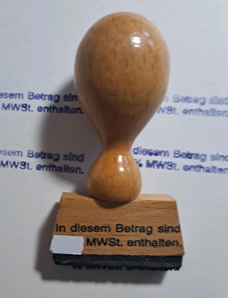 STEMPEL MWSt 15% 16% sowie Blanko zum Selbsteintragen in Grassau