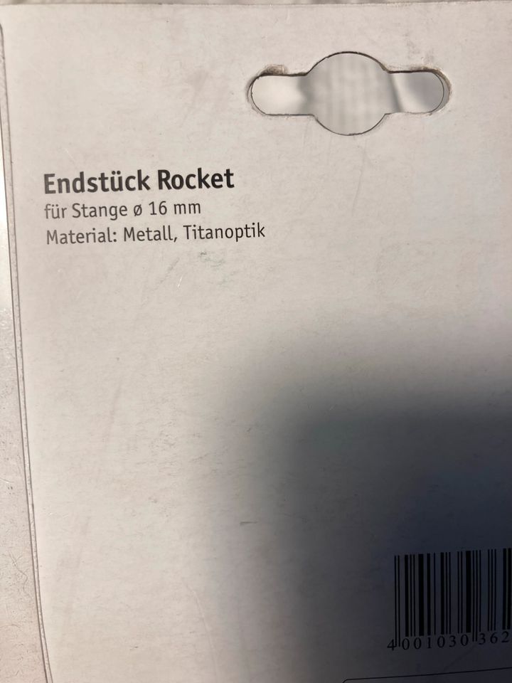 Concept Endstück Rocket Titanoptik Gardinenstange in Deutsch Evern