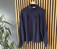 CLOSED 100% Seide Silk Bluse mit Stehkragen Navy Gr. S 36 Niedersachsen - Nordhorn Vorschau