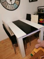 Schwarz weißer Esstisch mit Stühlen Bayern - Memmingen Vorschau