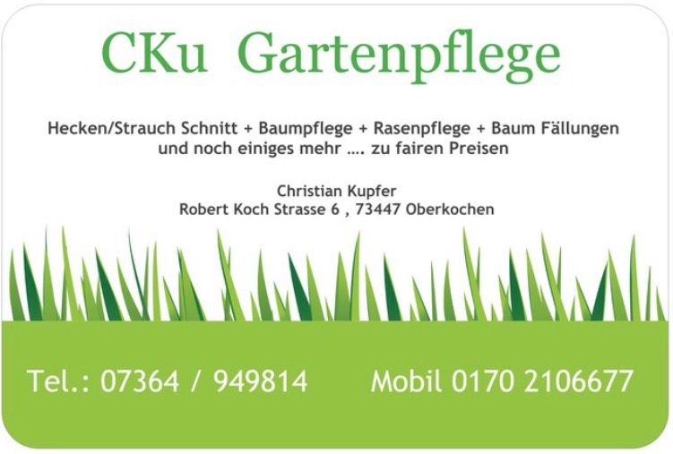 CKu Gartenpflege ihr Dienstleister rund um den Garten in Oberkochen