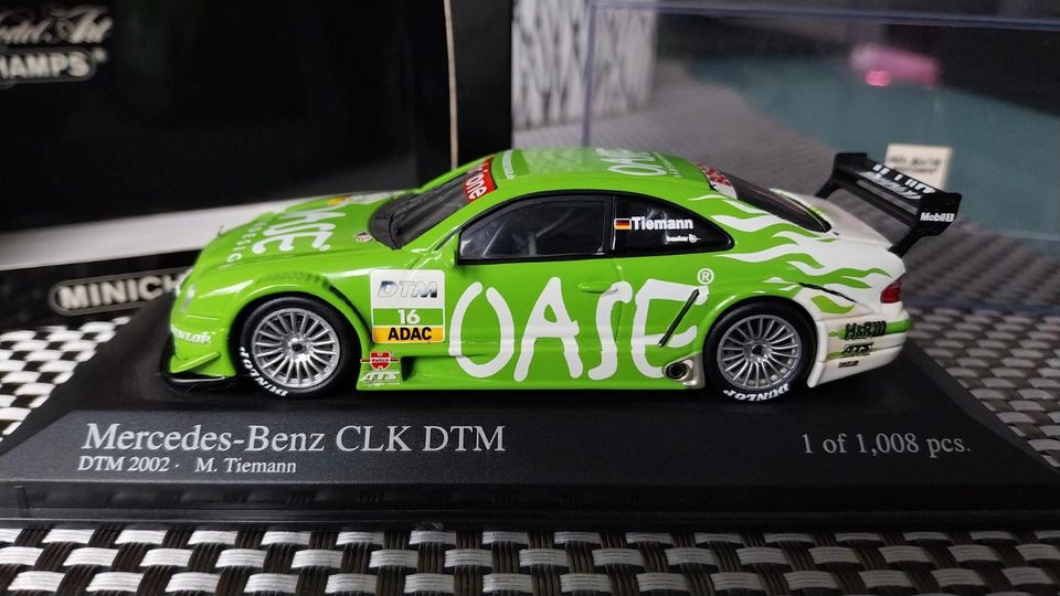 DTM 2002 Mercedes Benz CLK Oase Tiemann 1:43 Minichamps OVP in Walluf