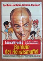 BALDUIN DER HEIRATSMUFFEL - Kinoplakat A1 - 1975 / L. de FUNES Hessen - Bensheim Vorschau