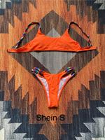 Shein S Bikini Neon orange bunt Nordrhein-Westfalen - Mechernich Vorschau