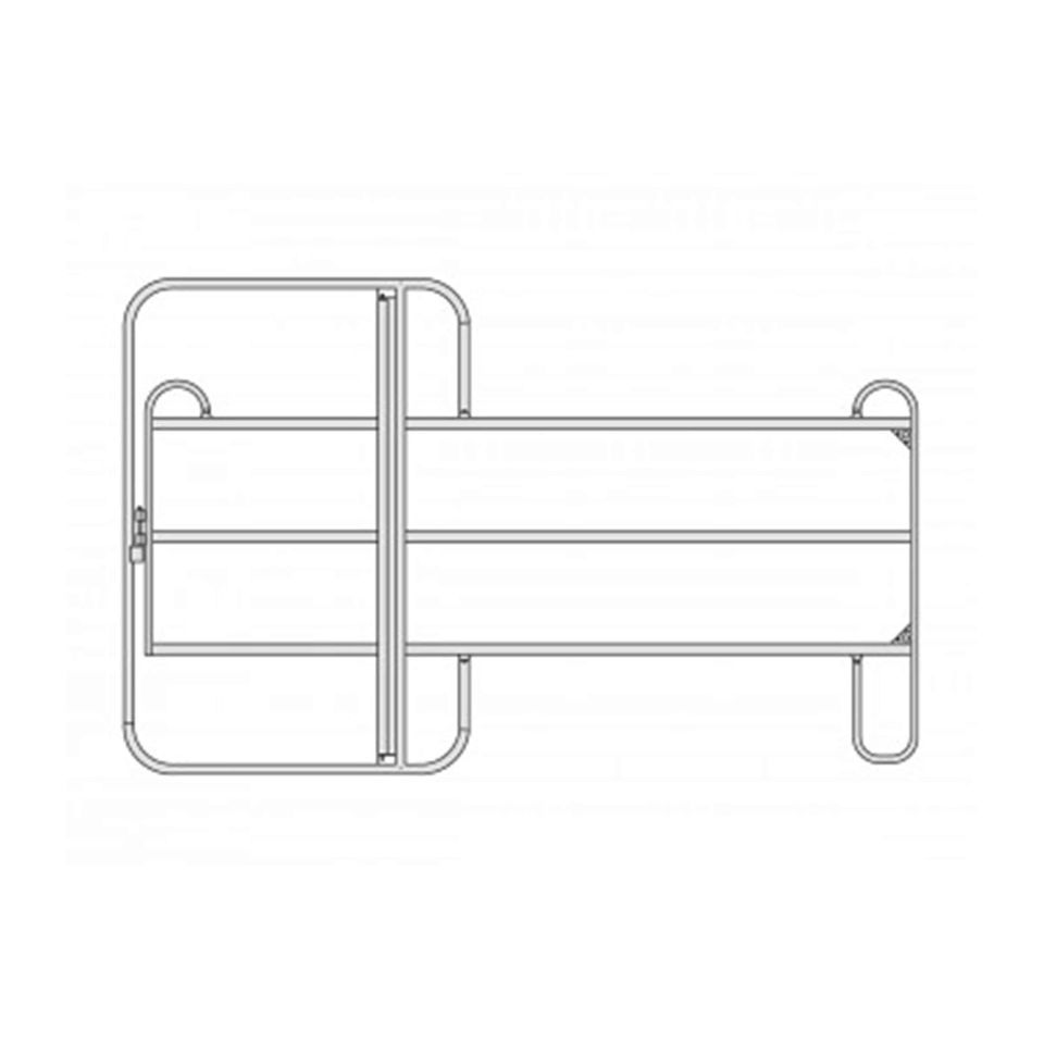 Weidepanel mit Tor Mobilzaun Panel Pferdebox mit 3 Querrohren NEU in Görlitz