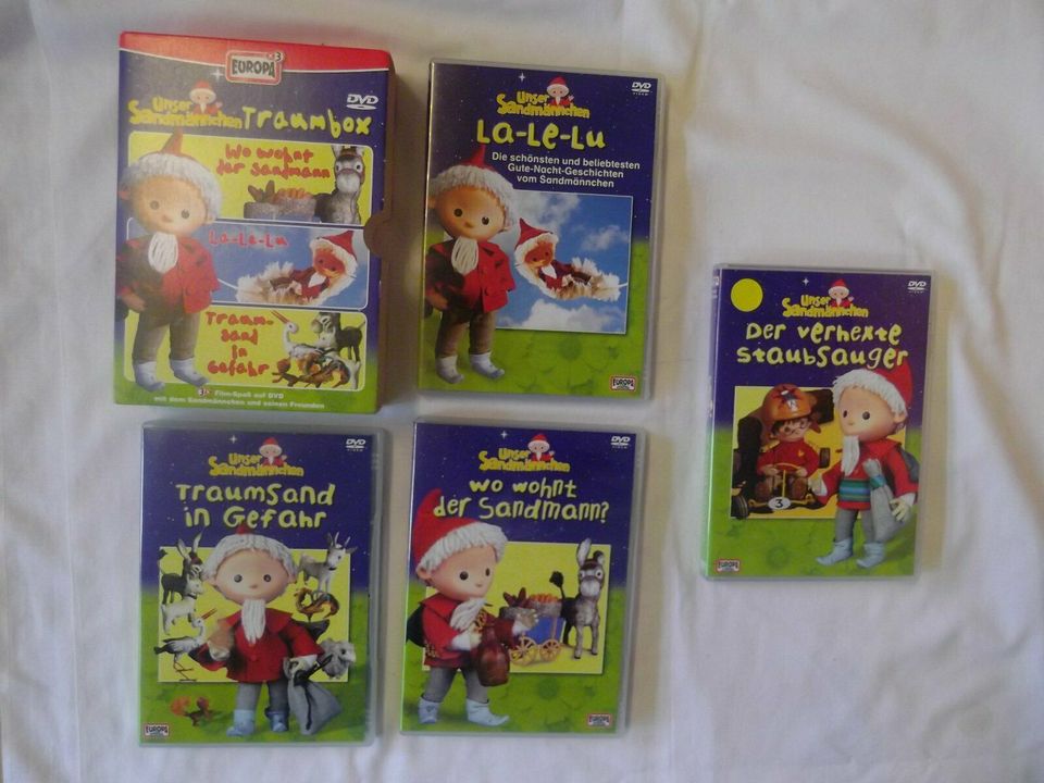 4x Film DVD Sandmann unser Sandmännchen Lalelu Gute Nacht Kind in Metzingen