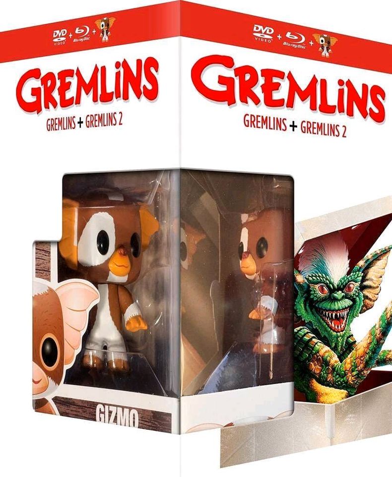 Gremlins 1 + 2 + Funko Pop! Gizmo, Blu Ray & DVD, NEU, OVP in München