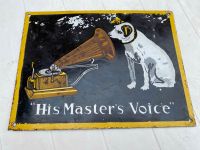 Emailschild Original alt His Master‘s Voice“ 30cm breit Bayern - Oberviechtach Vorschau