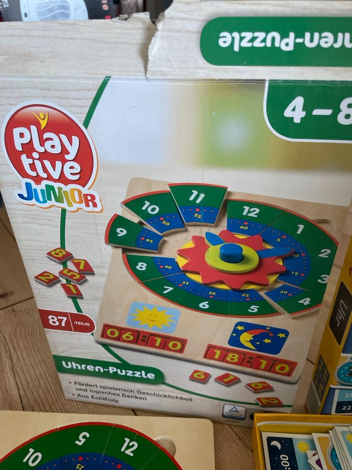 Uhren Puzzle, lern die Uhr 2 Spiele in Ortenburg