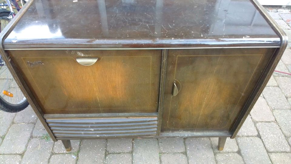 Musiktruhe Musikschrank AEG Univox von 1955/56 in Polch