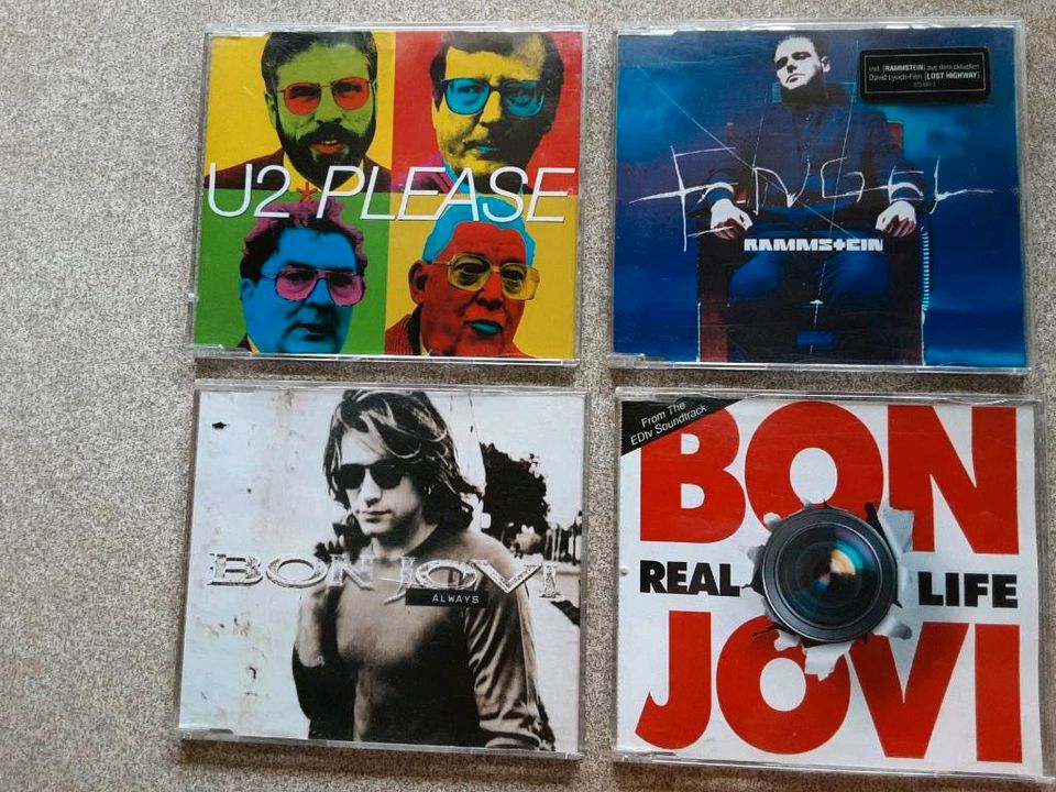 CD's Single   BON JOVI  / Rammstein  (Verkauft) / U2 in Obertaufkirchen